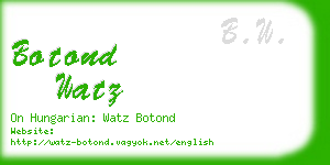 botond watz business card